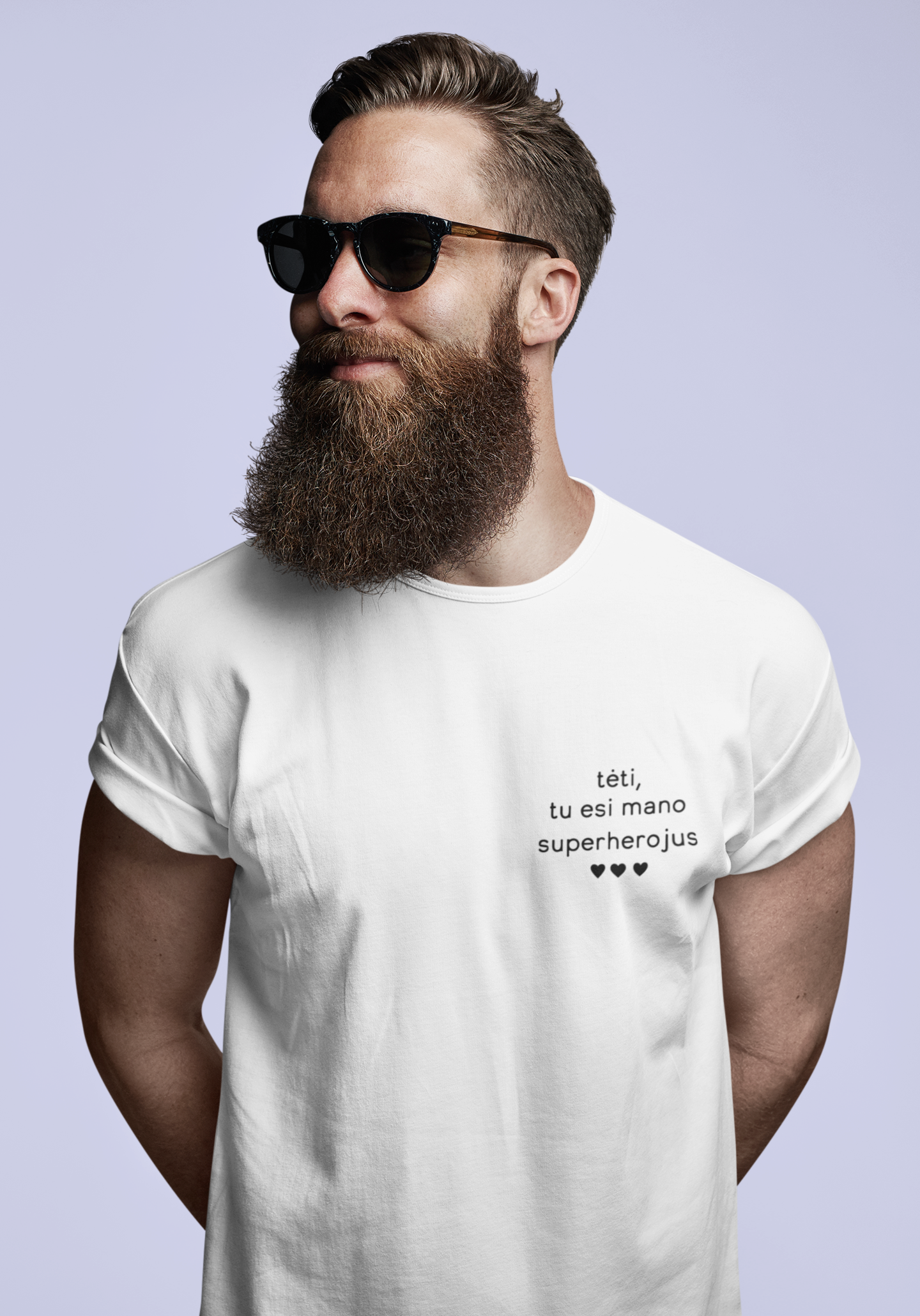 Marškinėliai "tėti, tu esi mano superherojus"