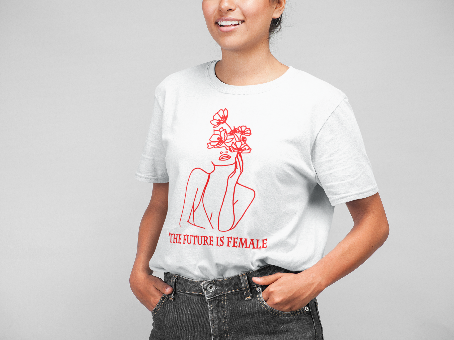 Marškinėliai "The future is female"