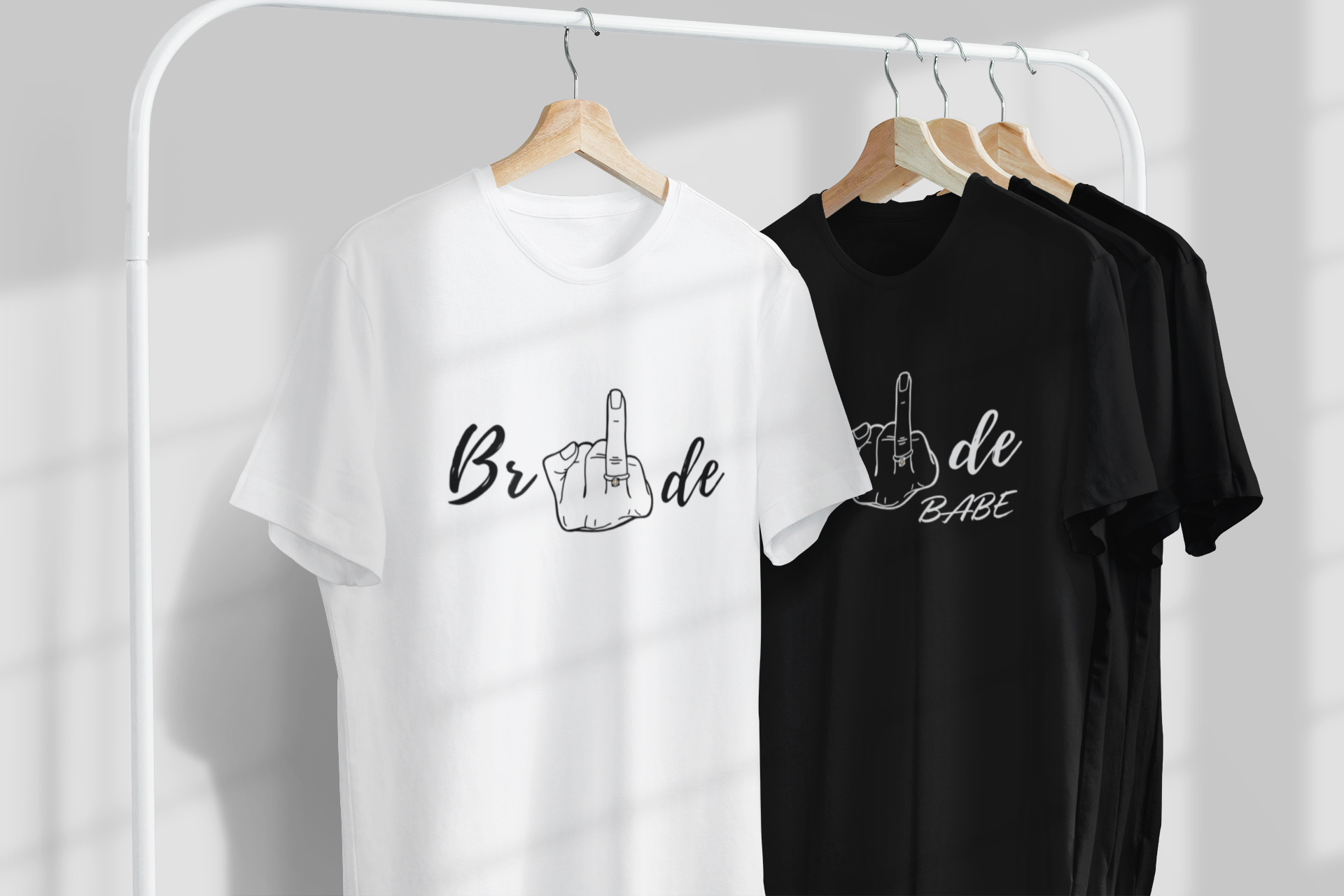 Mergvakario marškinėliai "Bride / Bride Babe"