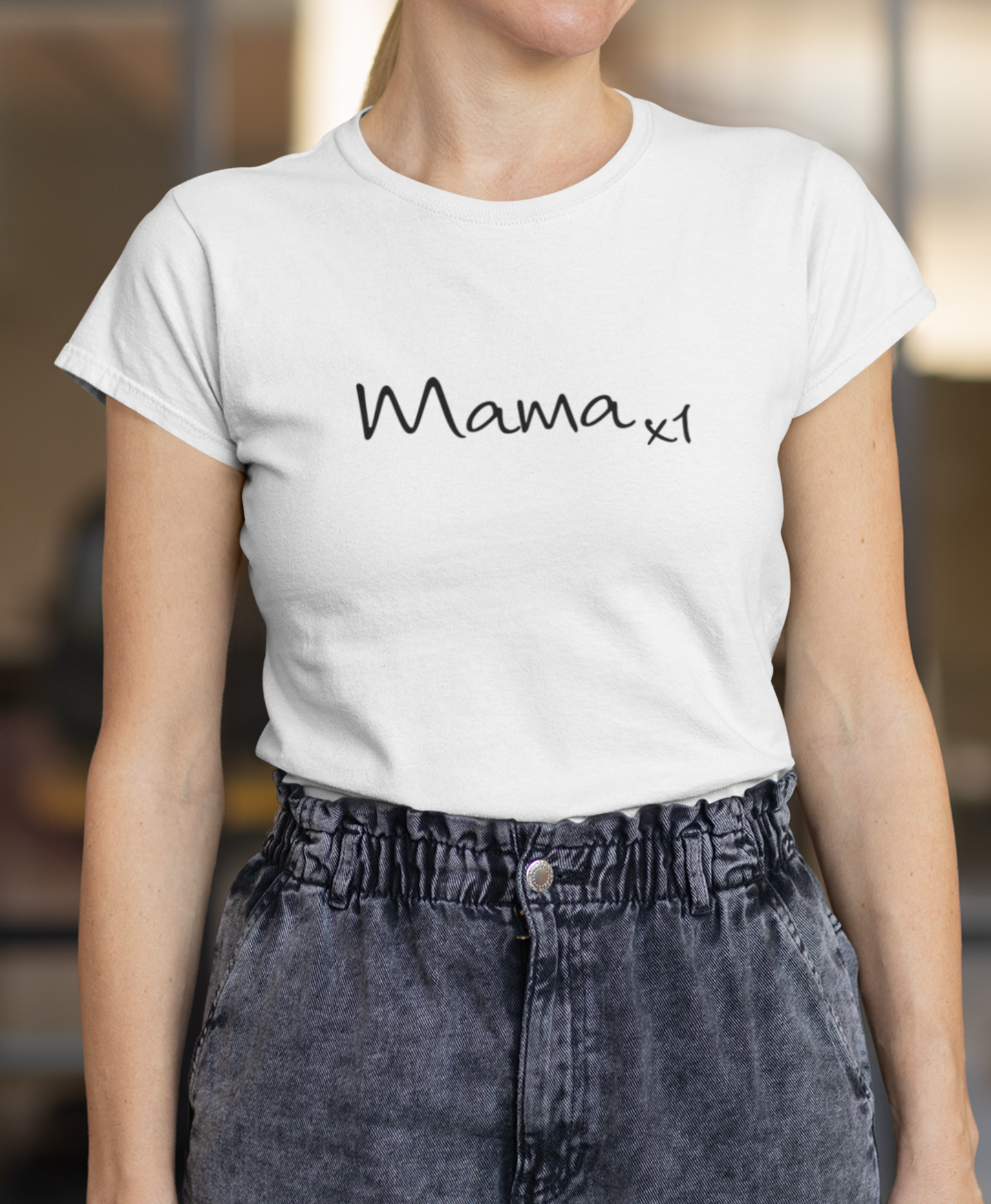 Moteriški marškinėliai "Mama x1"