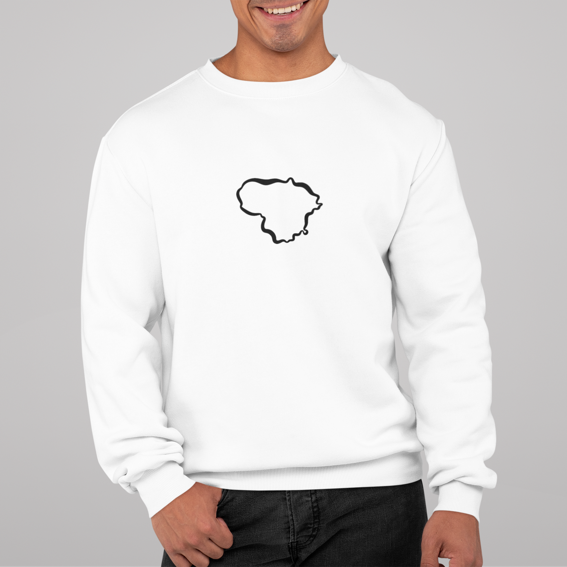 Unisex džemperis "Lietuvos kontūrai"