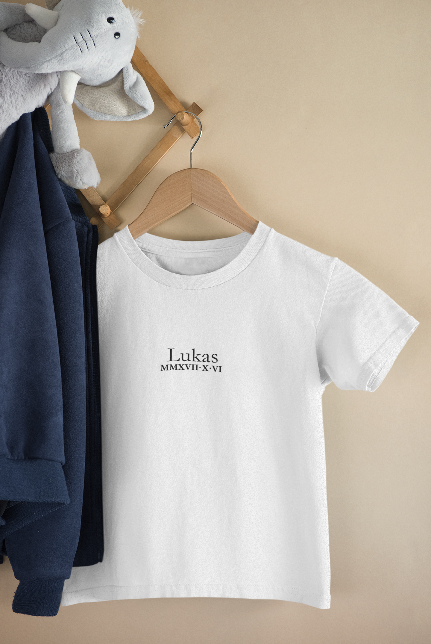 Vaikiški marškinėliai "Vardas ir inicialai"