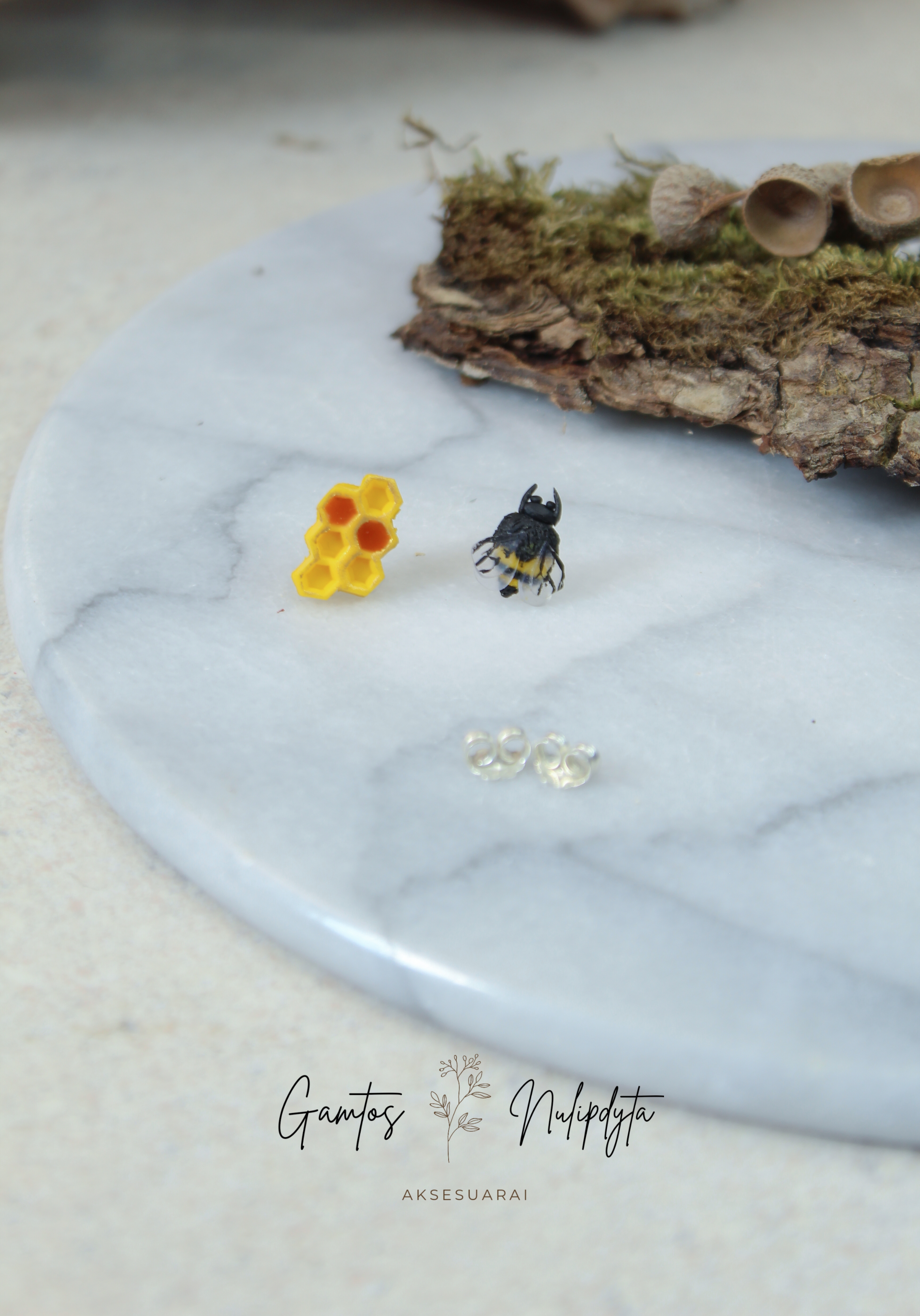 AUSKARAI "BITUTĖ+KORIUKAS" SID.VIN.