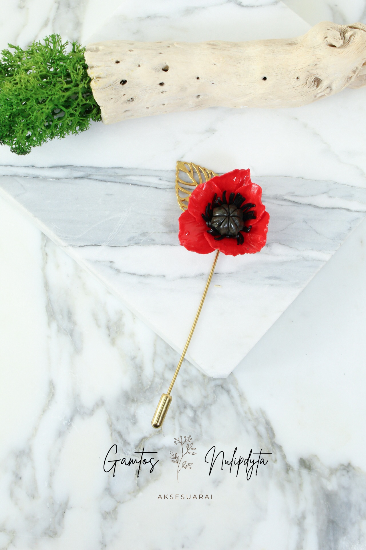 SAGĖ "AGUONĖLĖ" SU LAPELIU