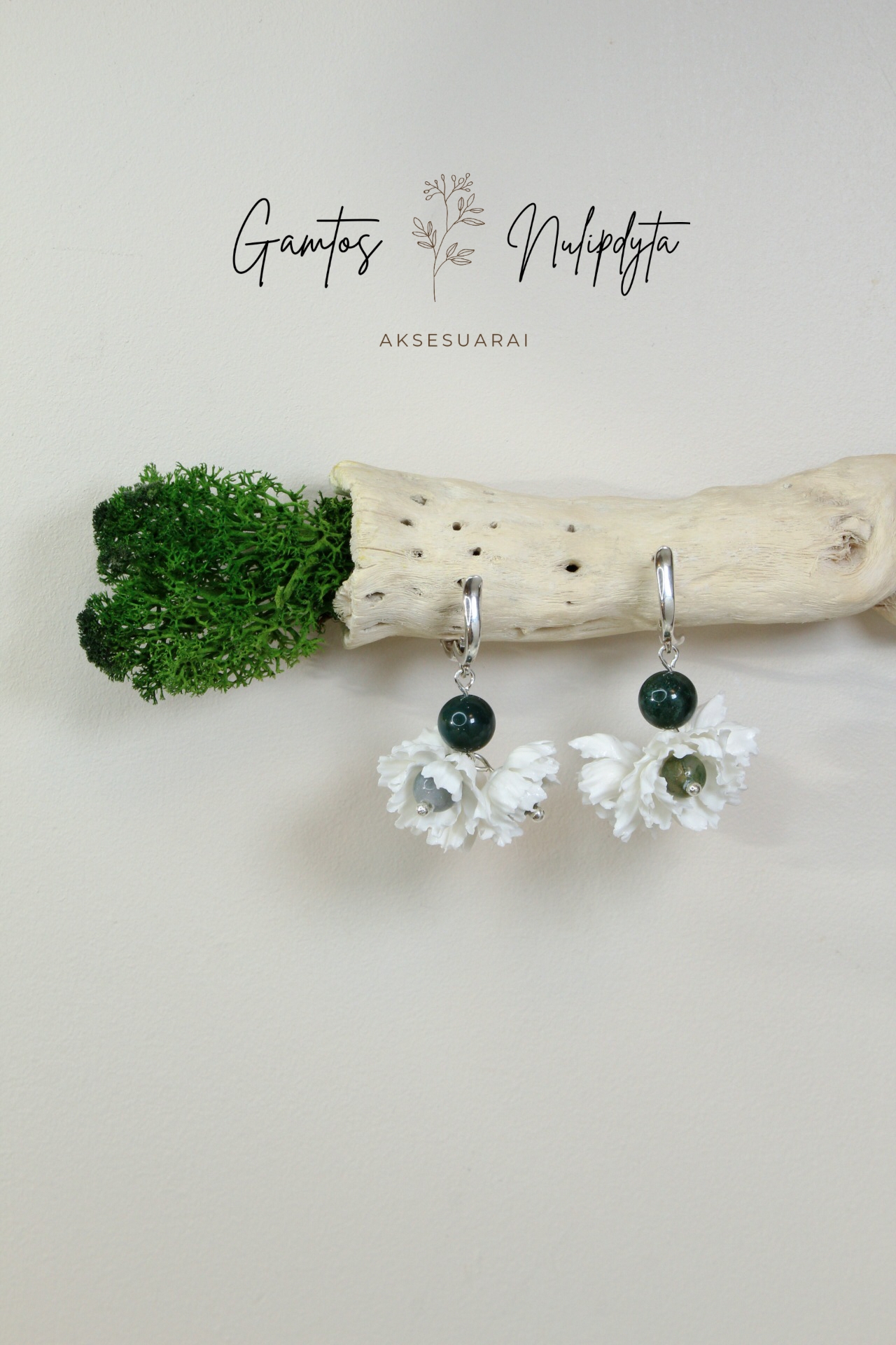 AUSKARAI "AGATO BIJŪNAS" ANG.UŽS. SU 3 ŽIEDAIS