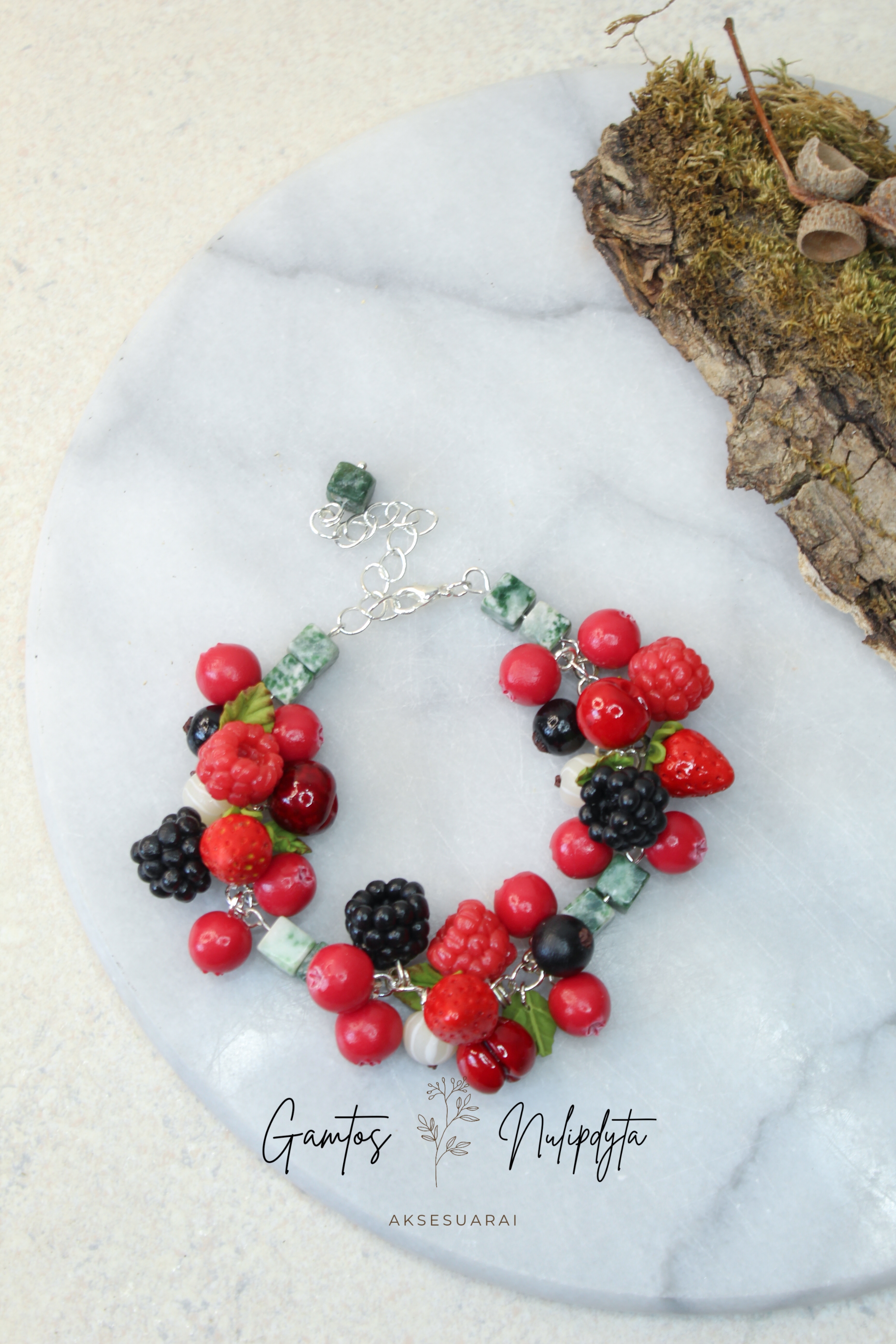 APYRANKĖ "RAUDONOJI UOGELĖ" SU SAMANINIU JASPIU