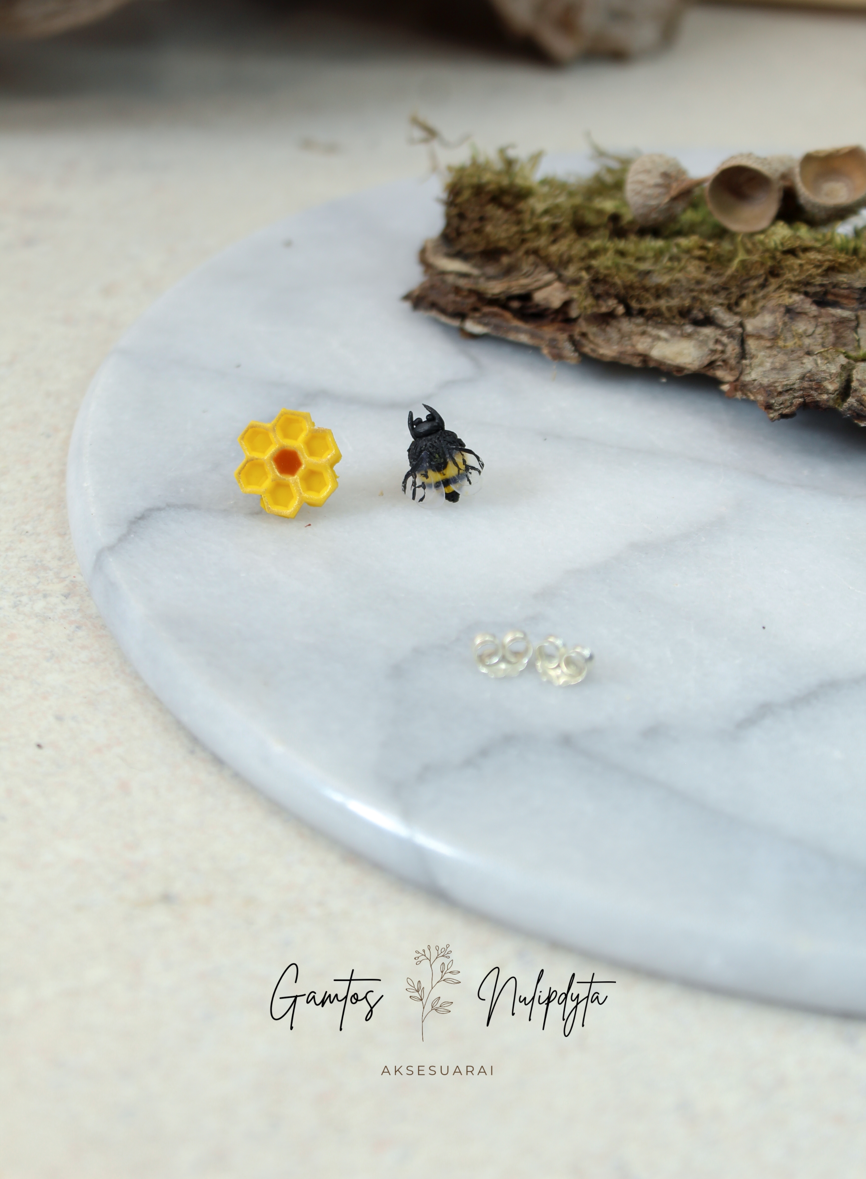 AUSKARAI "BITUTĖ+KORIUKAS" SID.VIN.