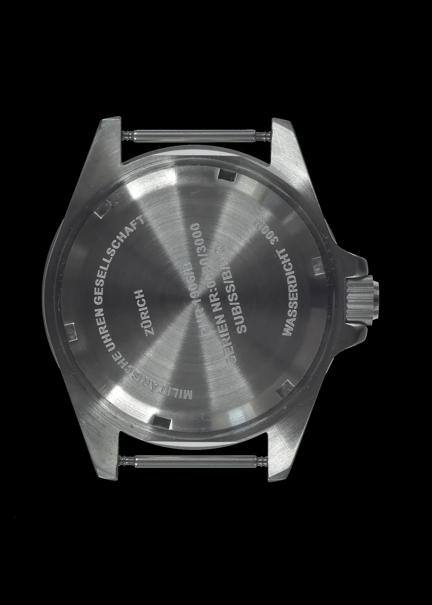 MWC 300m / 1000ft Stainless Steel Quartz Military Divers Watch model SUB/SS/B/Q