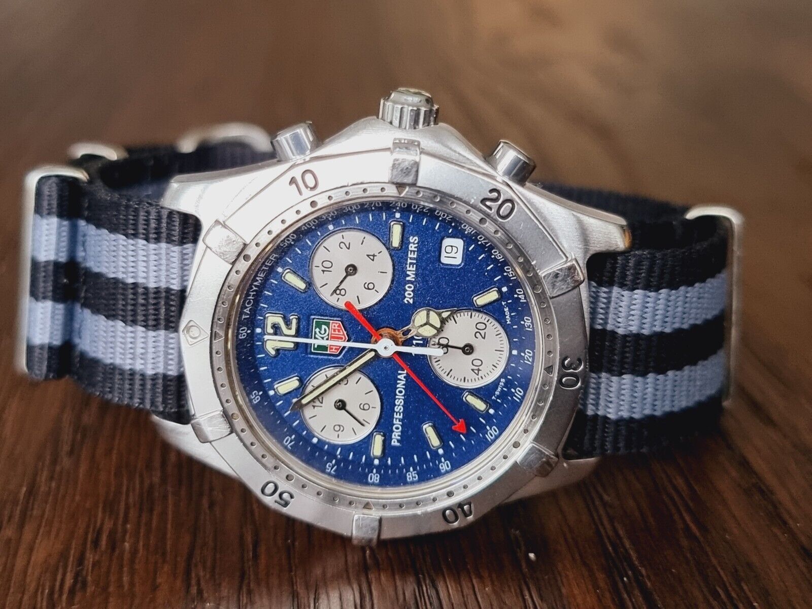 Tag Heuer Ck1113 Chronograph Watch NEED SERVICE NOT WORKING + repair service