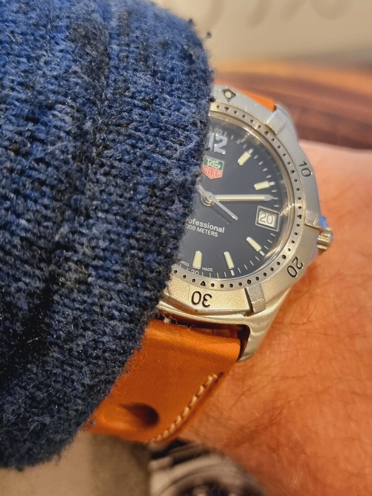 TAG HEUER 2000 FULL SIZE WATCH In Very Good Condition Serviced Wk1111 BRACELET INCLUDED 19CM