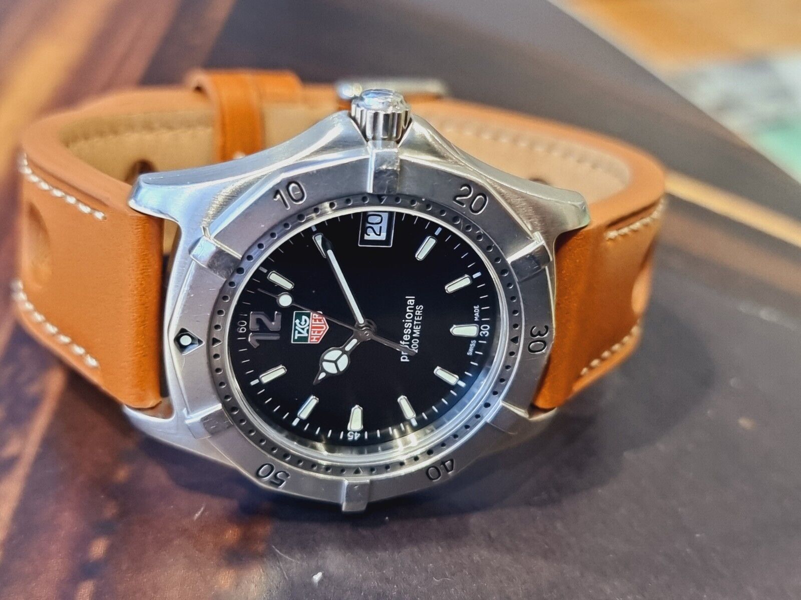 TAG HEUER 2000 FULL SIZE WATCH In Very Good Condition Serviced Wk1111 BRACELET INCLUDED 19CM