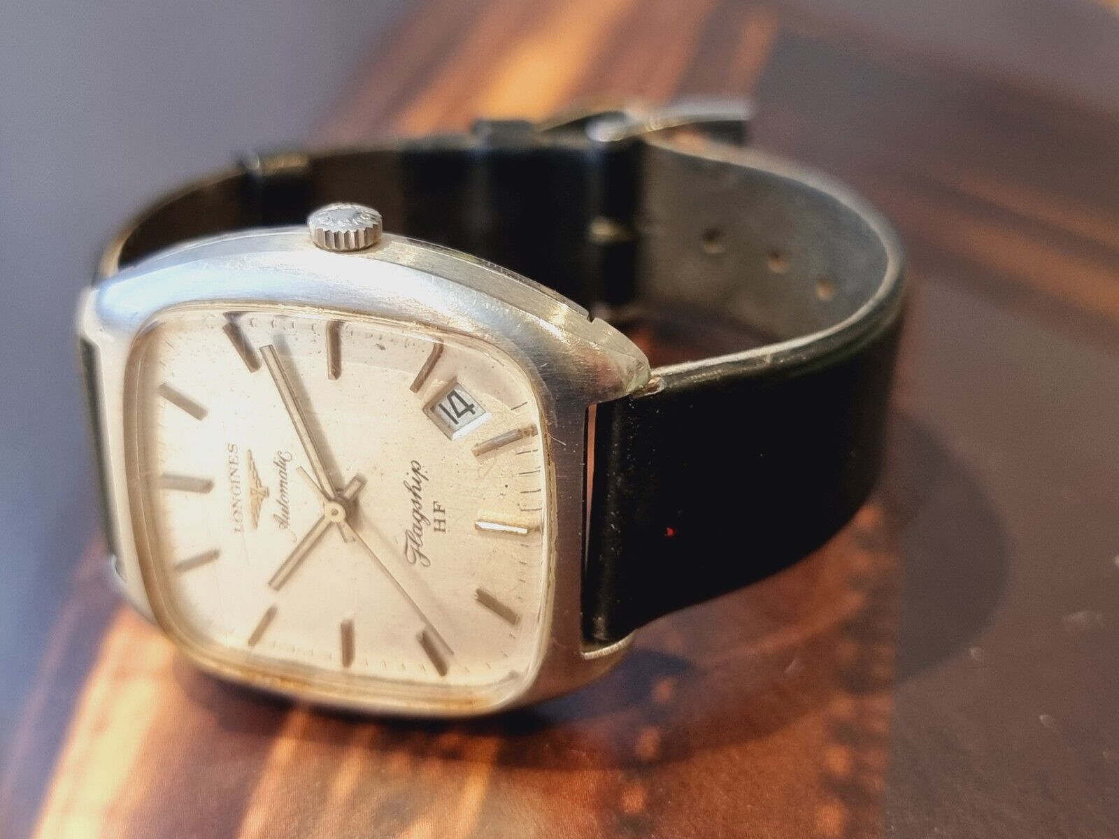 longines flagship HF Mens Watch rare Automatic Works But Need Service Repair