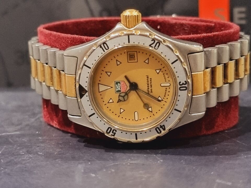 TAG HEUER 2000 Lady 974.008 Gold/Steel Dive Watch BARGAIN PRICE serviced