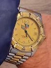 TAG HEUER 2000 Mens FULL SIZE WATCH Gold Steel Combo In Great Condition