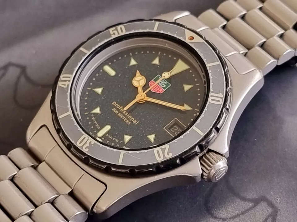 Tag Heuer 2000 Moondust Watch 972.613 Quartz Mid Size In Very Good Condition