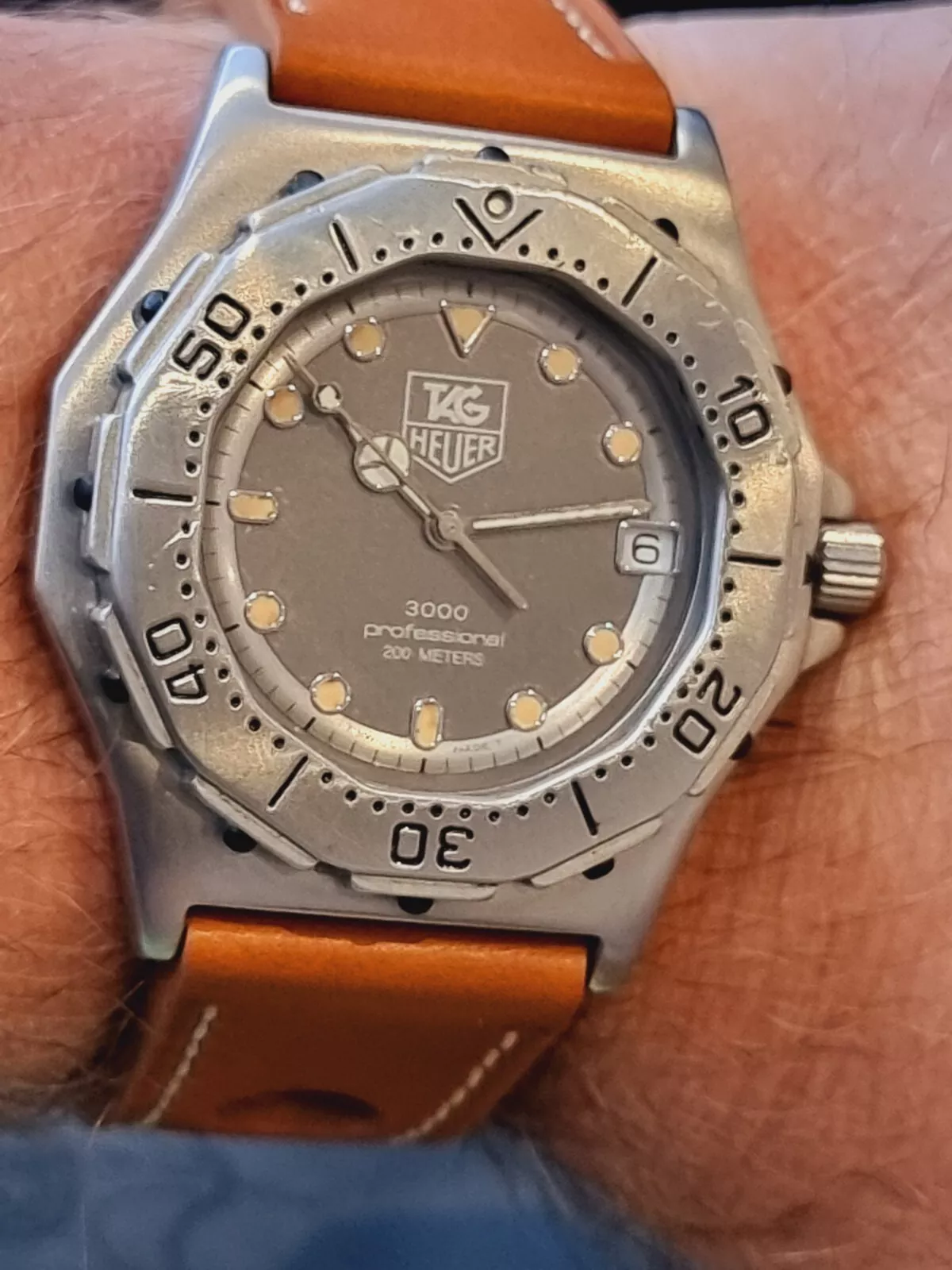 tag heuer 3000 Rare Full Size 932.206 Steel Collectables Great Condition