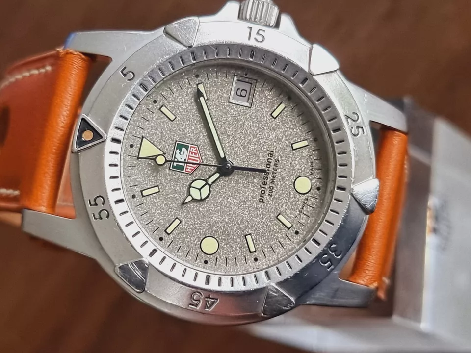 TAG HEUER 1500 Full Size Rare Very Good Condition New Strap New Glass