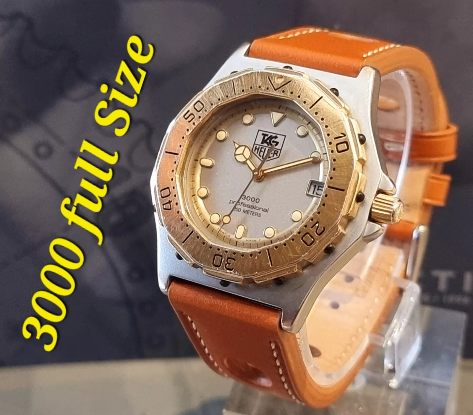 tag heuer 3000 Rare Full Size 934.206 Collectibles Watch Very Good Condition