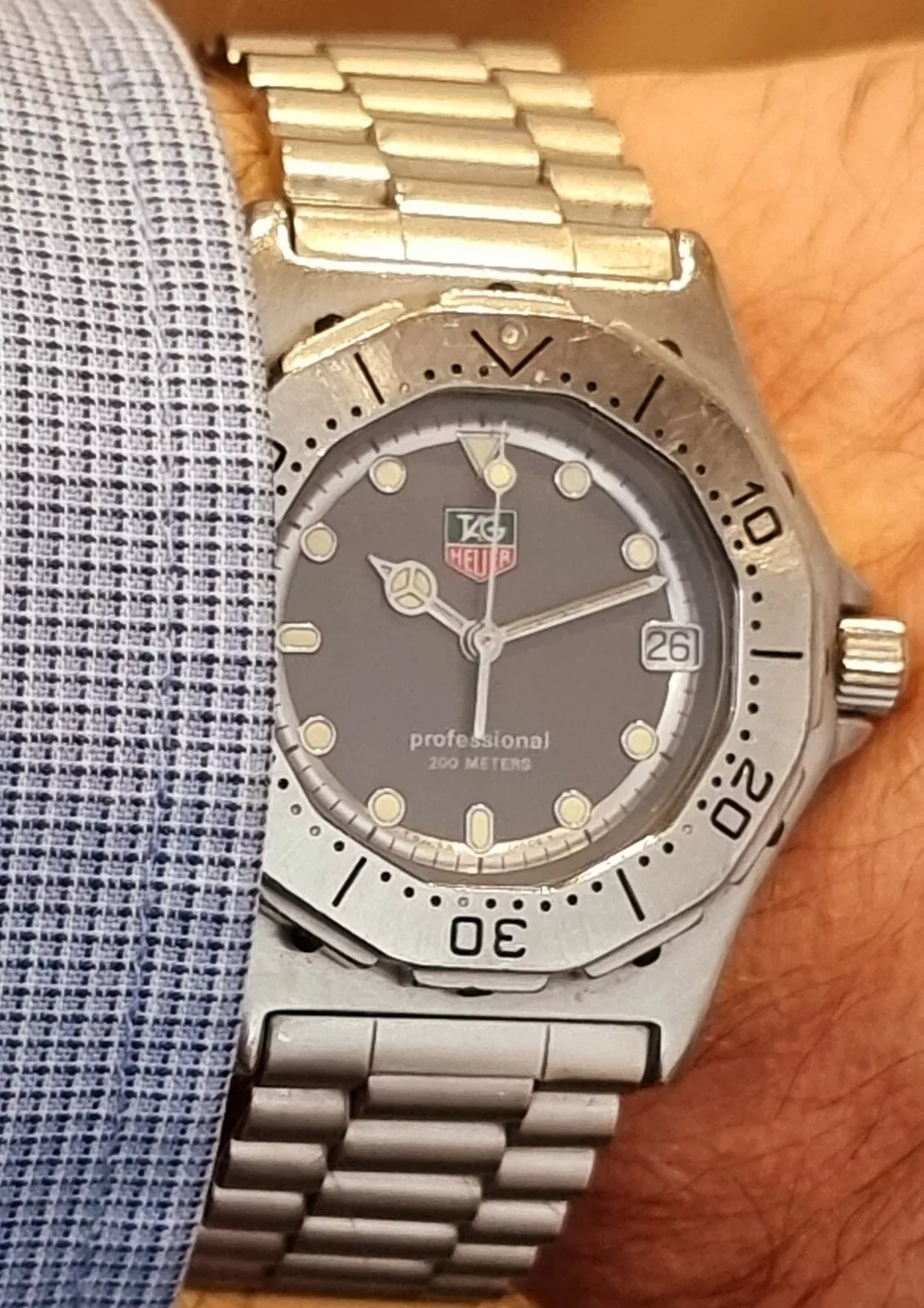 tag heuer 3000 Rare Mid Size 932.213 Steel Collectables VERY GOOD CONDITION