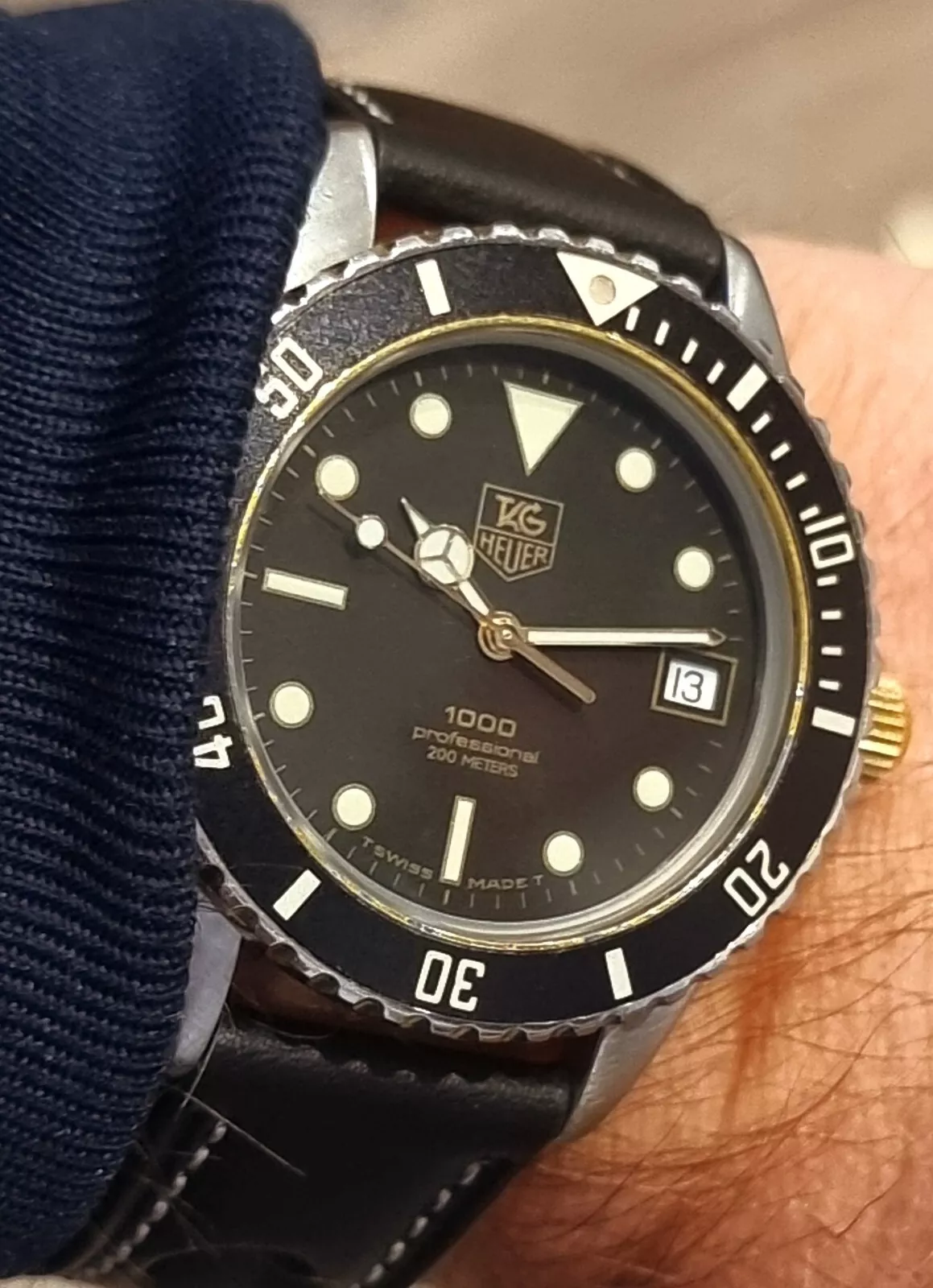 TAG Heuer 1000 Professional Very good Condition 980.020b FULLY SERVICED
