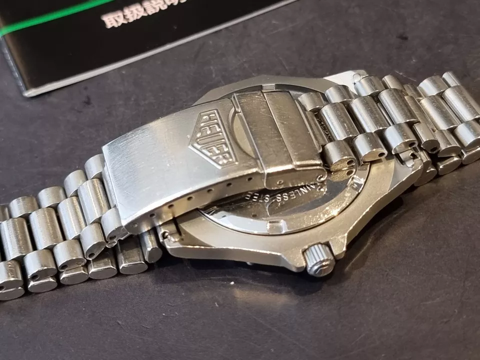tag heuer 3000 Rare Full Size 932.206 Steel VGC SERVICED HEUER BRACELET +Manual