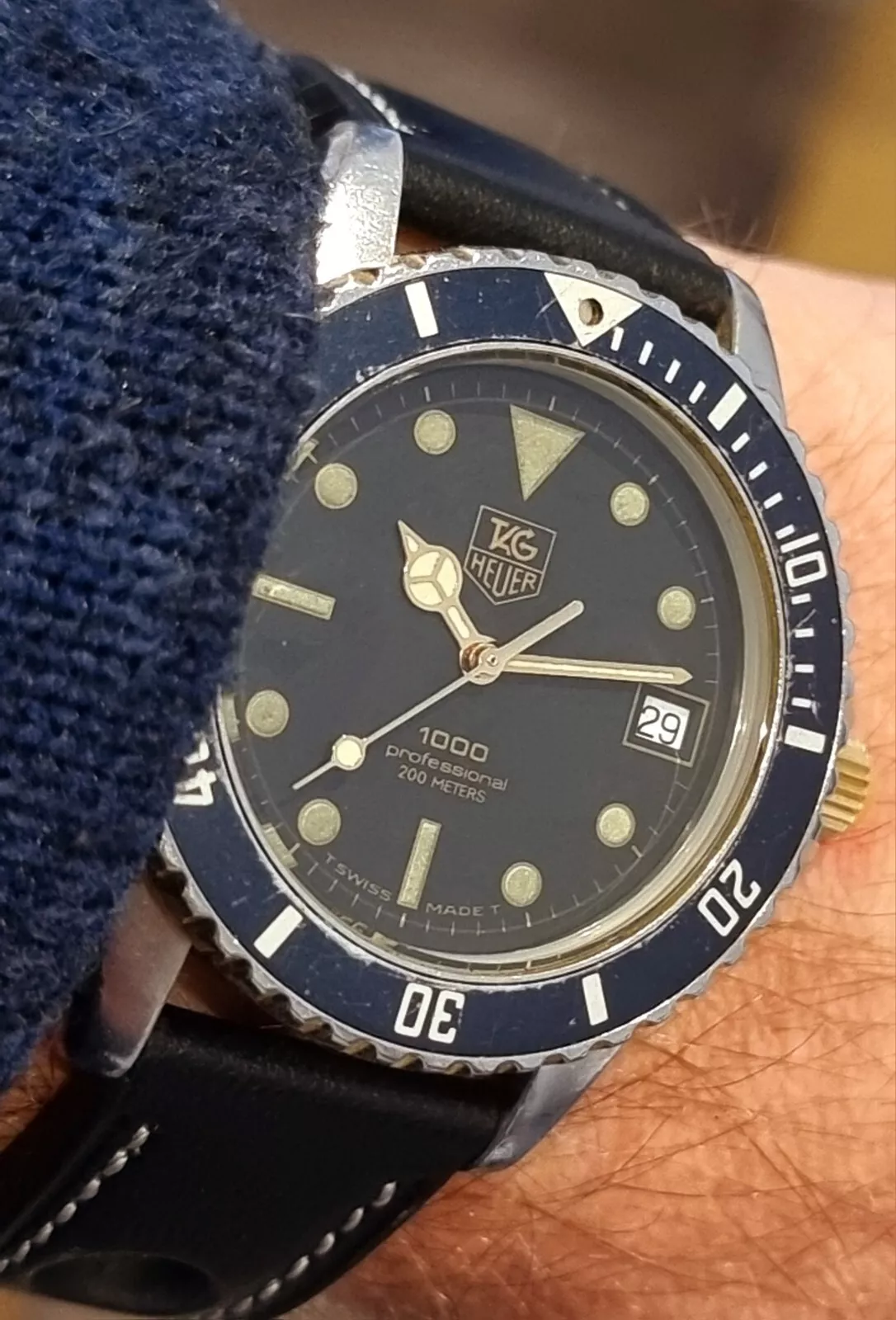 TAG Heuer 1000 Professional Very good Condition 980.020n Box Manual