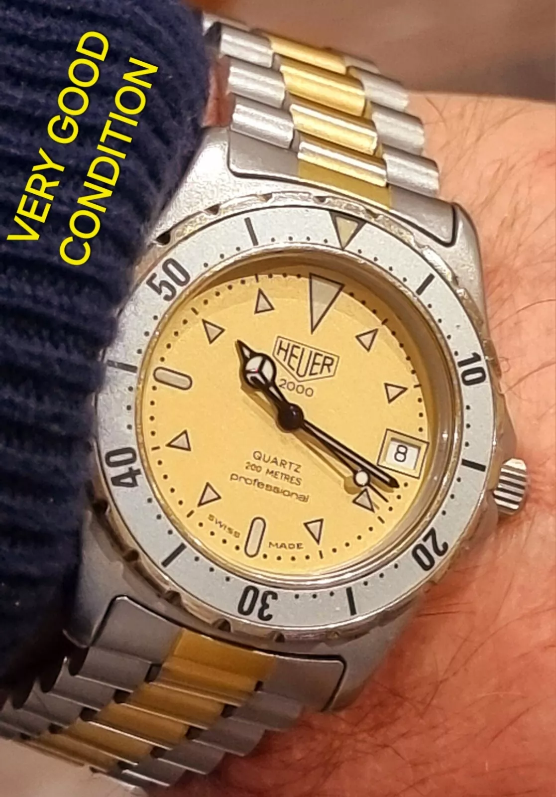 HEUER 2000 Full Size Rare In Very Good Condition Pre Tag Heuer Great Price