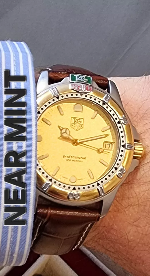 tag heuer 4000 Mens full size Near Mint Condition New Strap Battery
