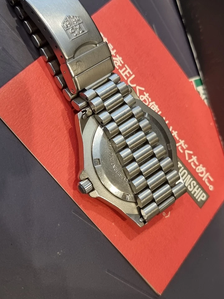 Tag heuer 3000 Very Rare Full Size FULLY STEEL 932.206 IN VERY GOOD CONDITION