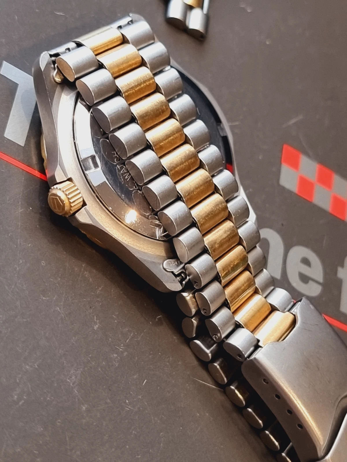 Tag Heuer 2000 Full Size MINT CONDITION Gold Plated And Steel Combination