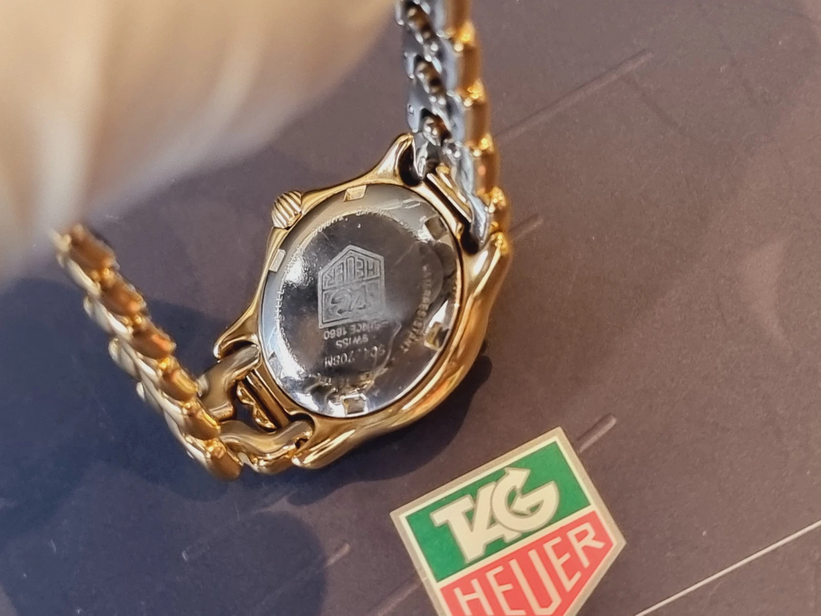Tag Heuer Lady Sel Mini Fully 18k Gold Plated Rare MINT CONDITION