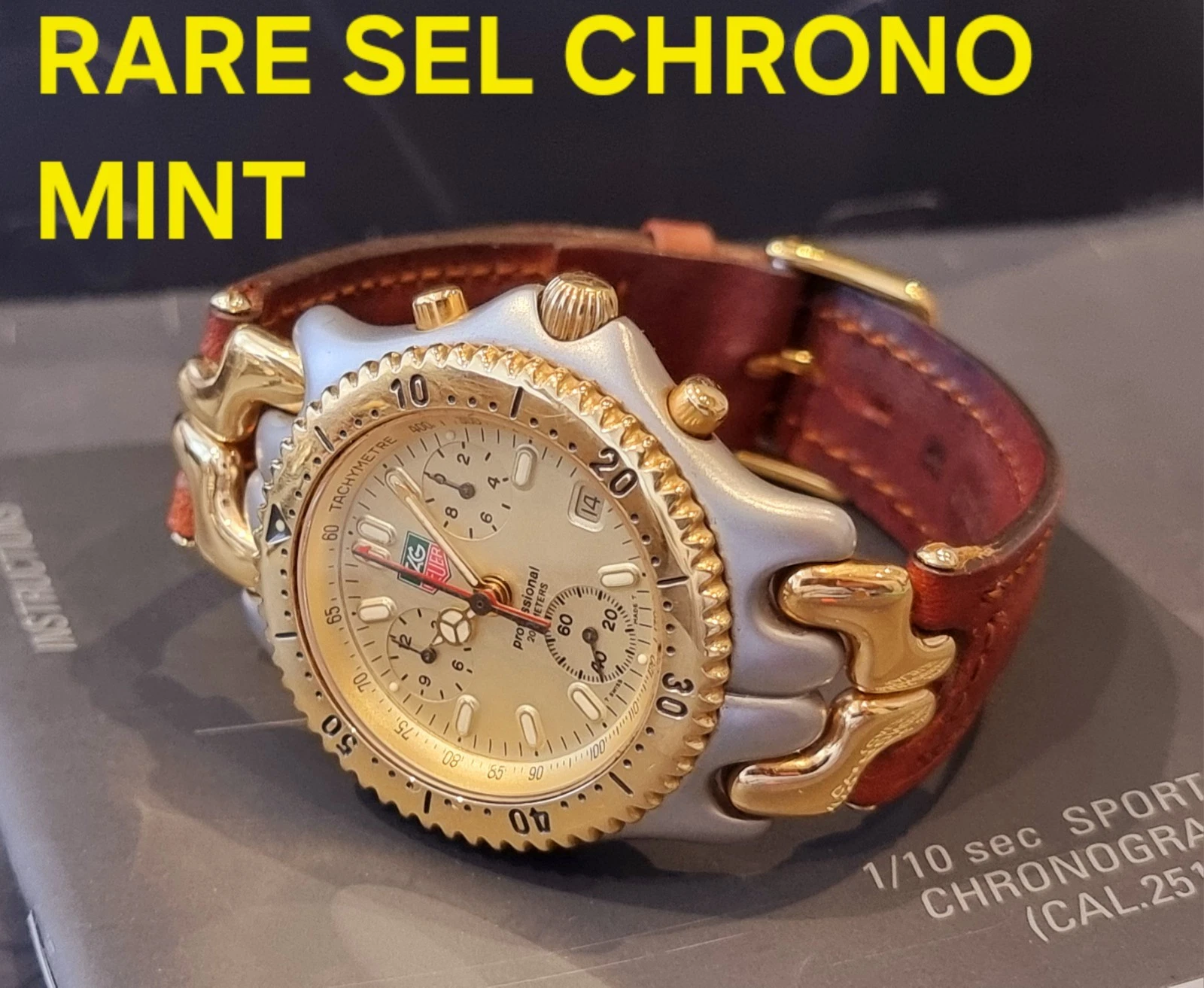 Tag Heuer Chrono Sel Sport In Mint Condition Senna Favourite