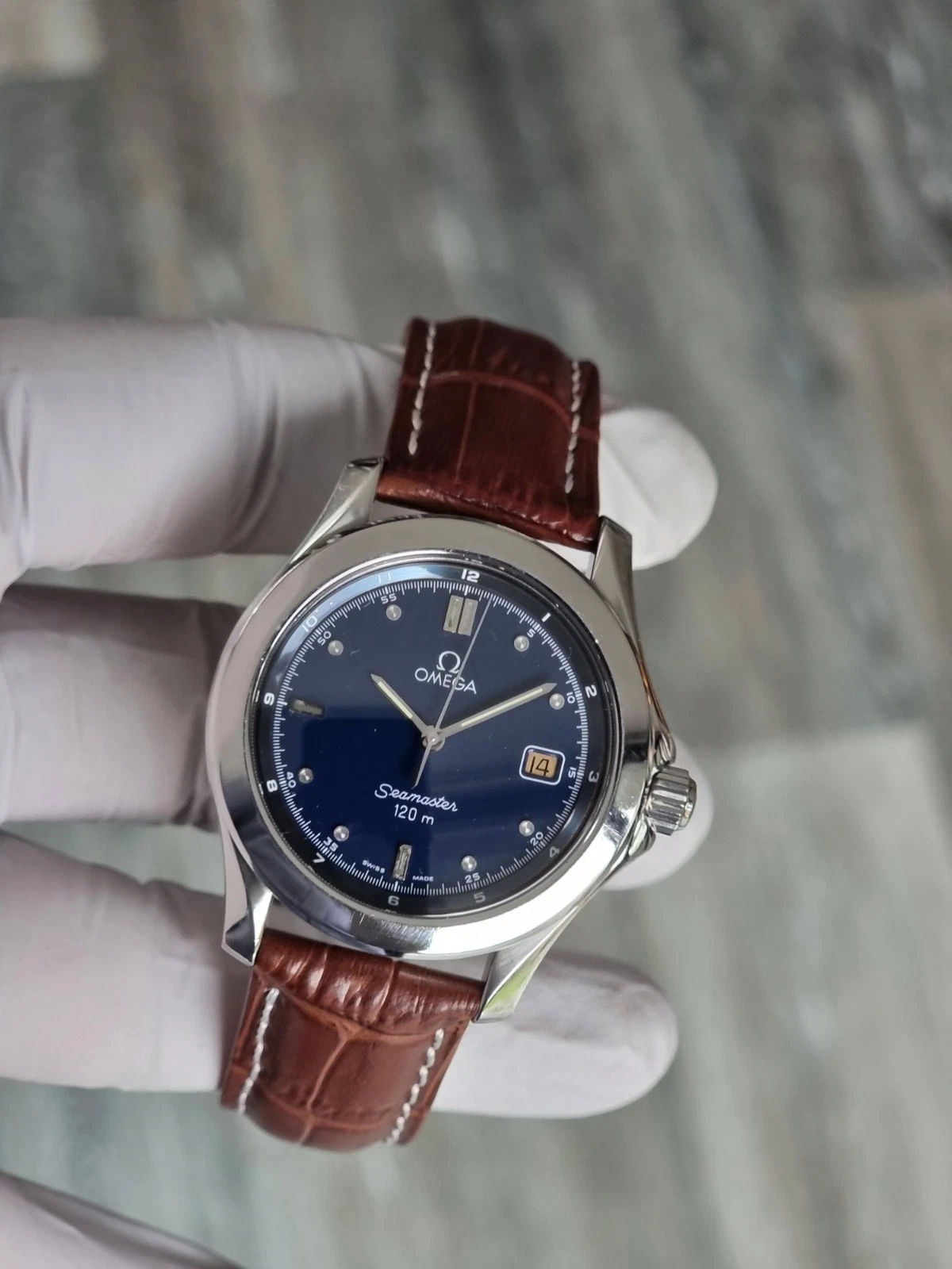 Omega Seamaster 120m Blue Dial 36mm In Great Condition