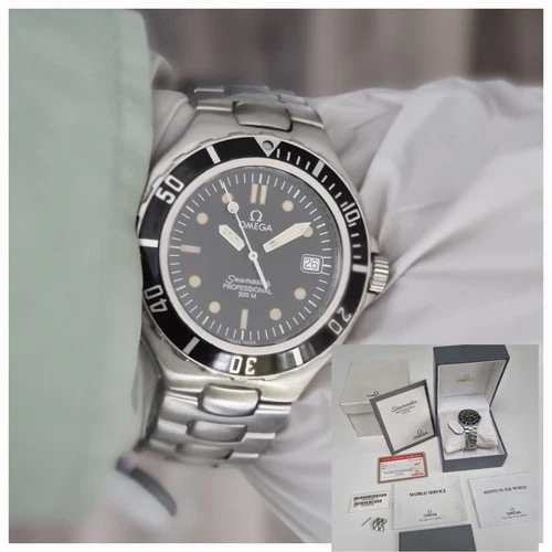 OMEGA Seamaster Professional 200m Men's Dive Watch 36mm Pre Bond RARE FULL SET