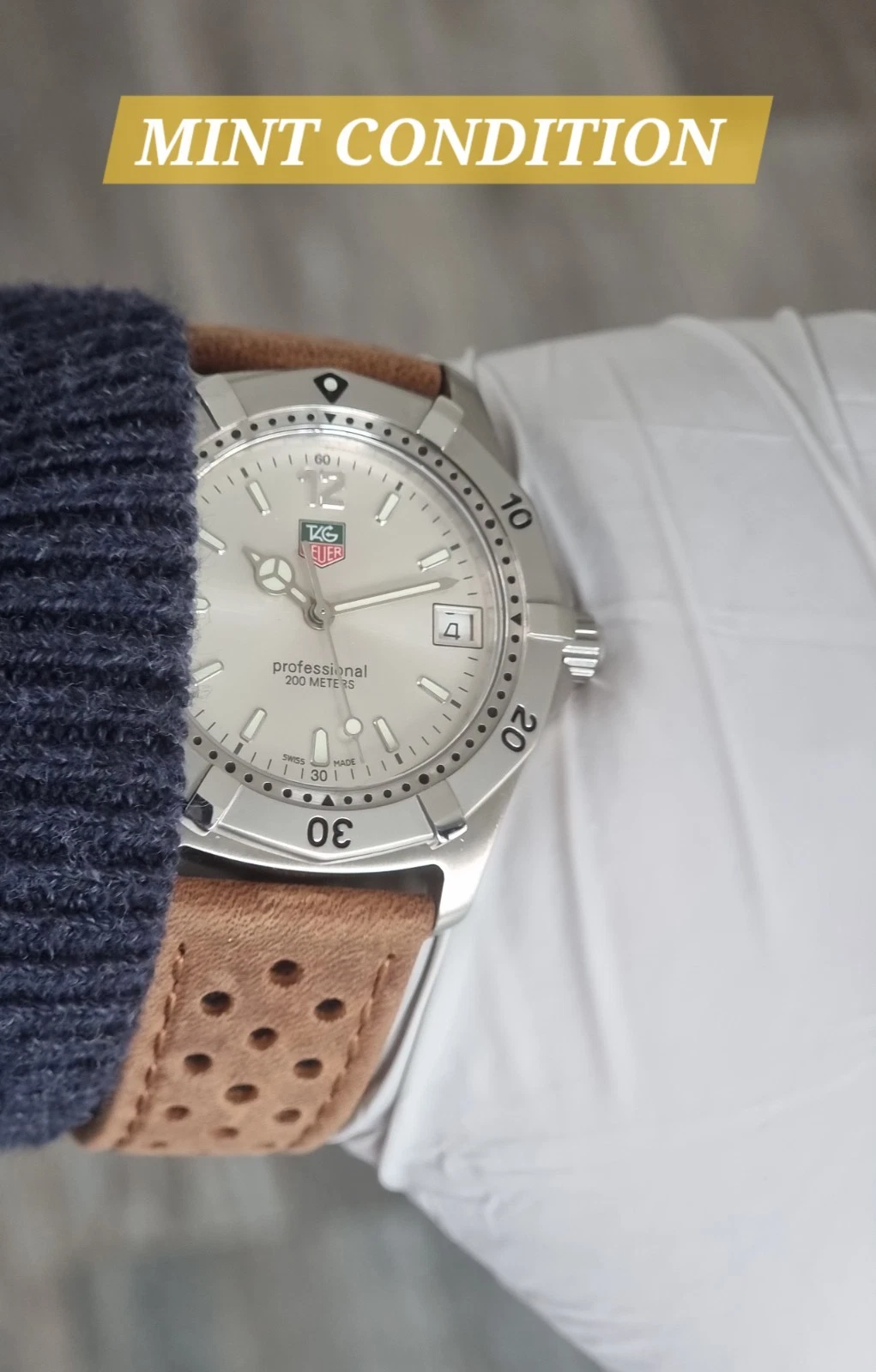 TAG HEUER 2000 Mens full Size Near Mint Condition Pre Aquaracer Model