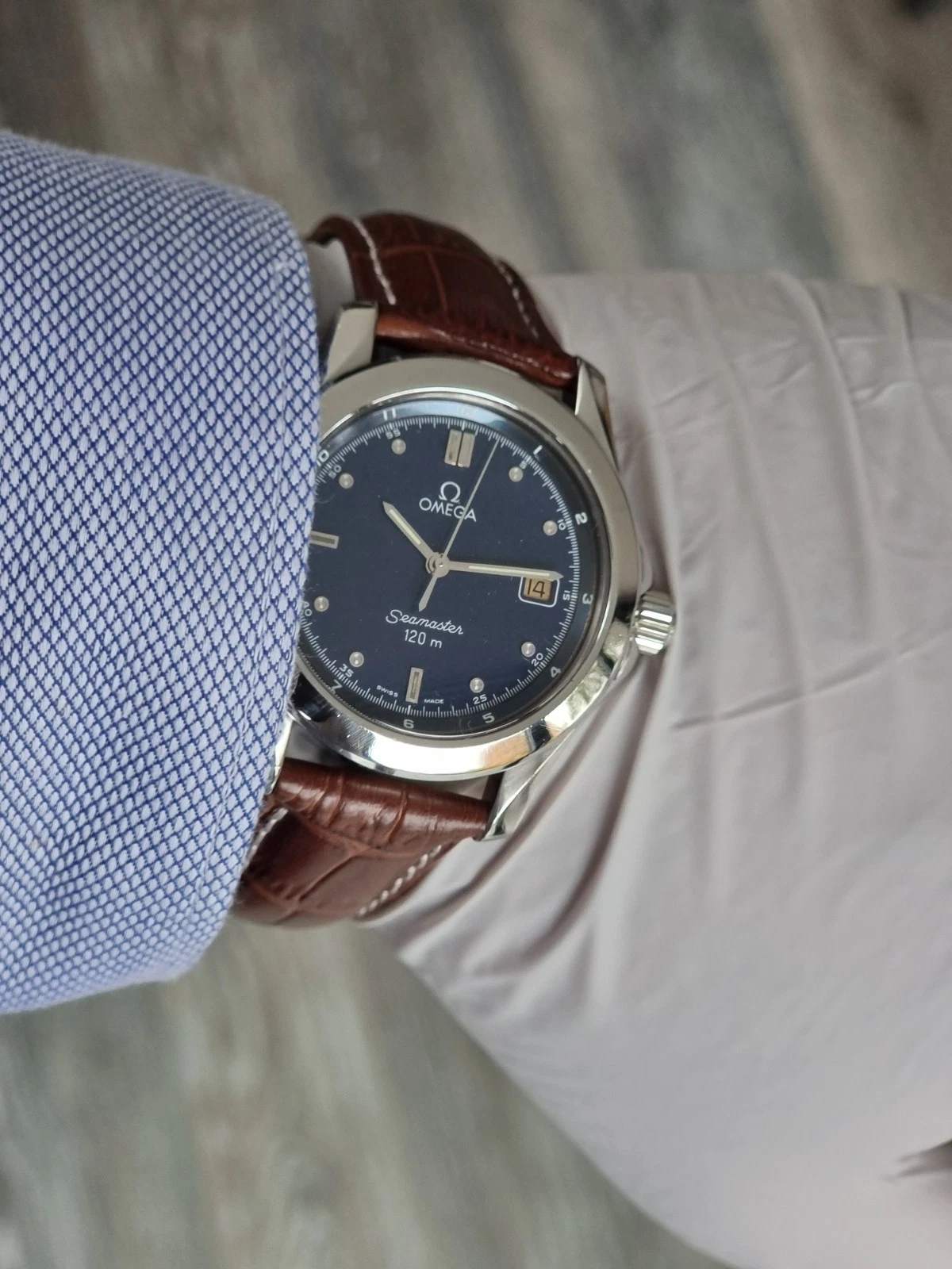 Omega Seamaster 120m Blue Dial 36mm In Great Condition