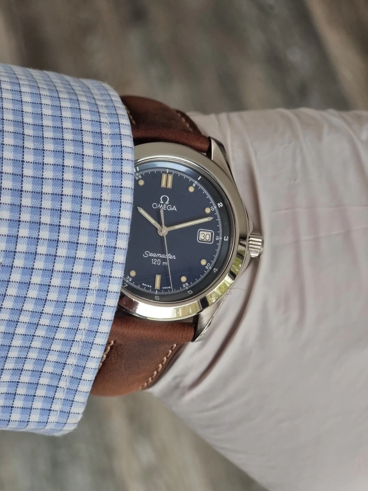 Omega Seamaster 120m Blue Dial 36mm VERY GOOD CONDITION