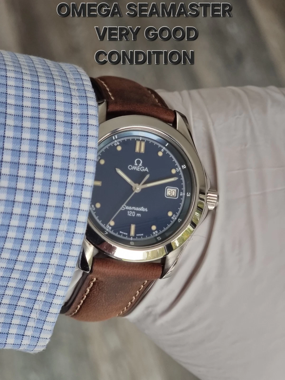 Omega Seamaster 120m Blue Dial 36mm VERY GOOD CONDITION