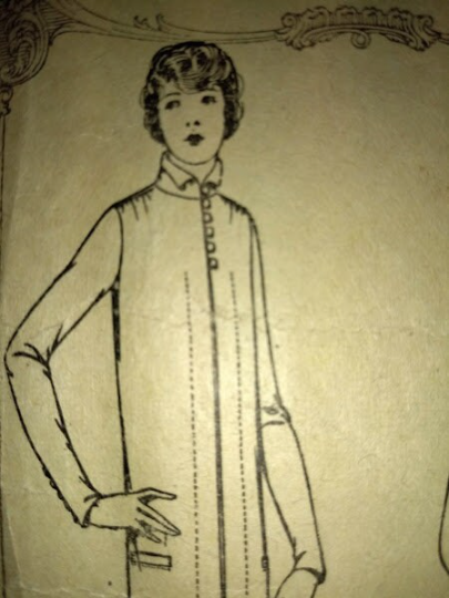 1920s Style Downton Abbey High Neck Tunic Dress with Ruffle Hem Custom Made in Your SIze from a Vintage Pattern 1925