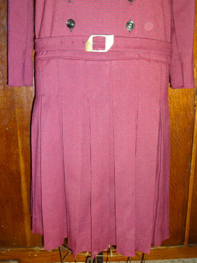 1920s Style Double Breasted Drop Waist Dress with Shawl Collar Custom Made in Your Size From a Vintage Pattern 1927