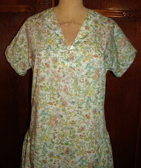 1920s Style Drop Waist Dress with Hip Gathers Custom Made in Your Size From a Vintage Pattern 1925