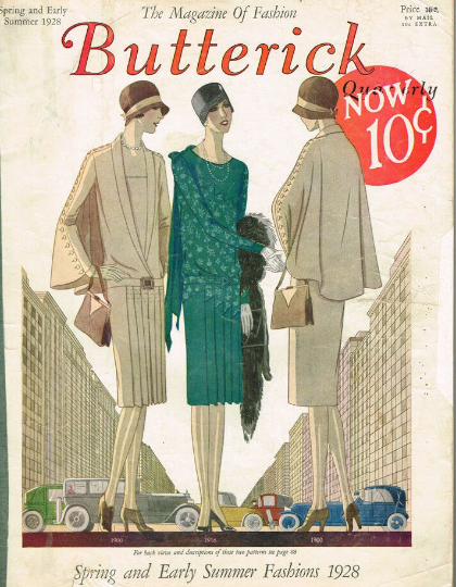 1920s Style Drop Waist Deep V Neck Dress with Optional Shoulder Cape Custom Made in Your Size From a Vintage Pattern