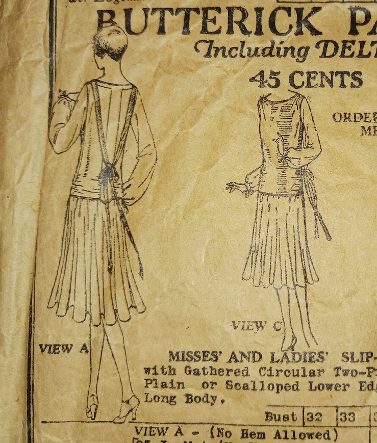 1920s Style Scoop Neck Drop Gathered Waist Full Skirt Dress Custom Made in Your Size From a Vintage Pattern 1926