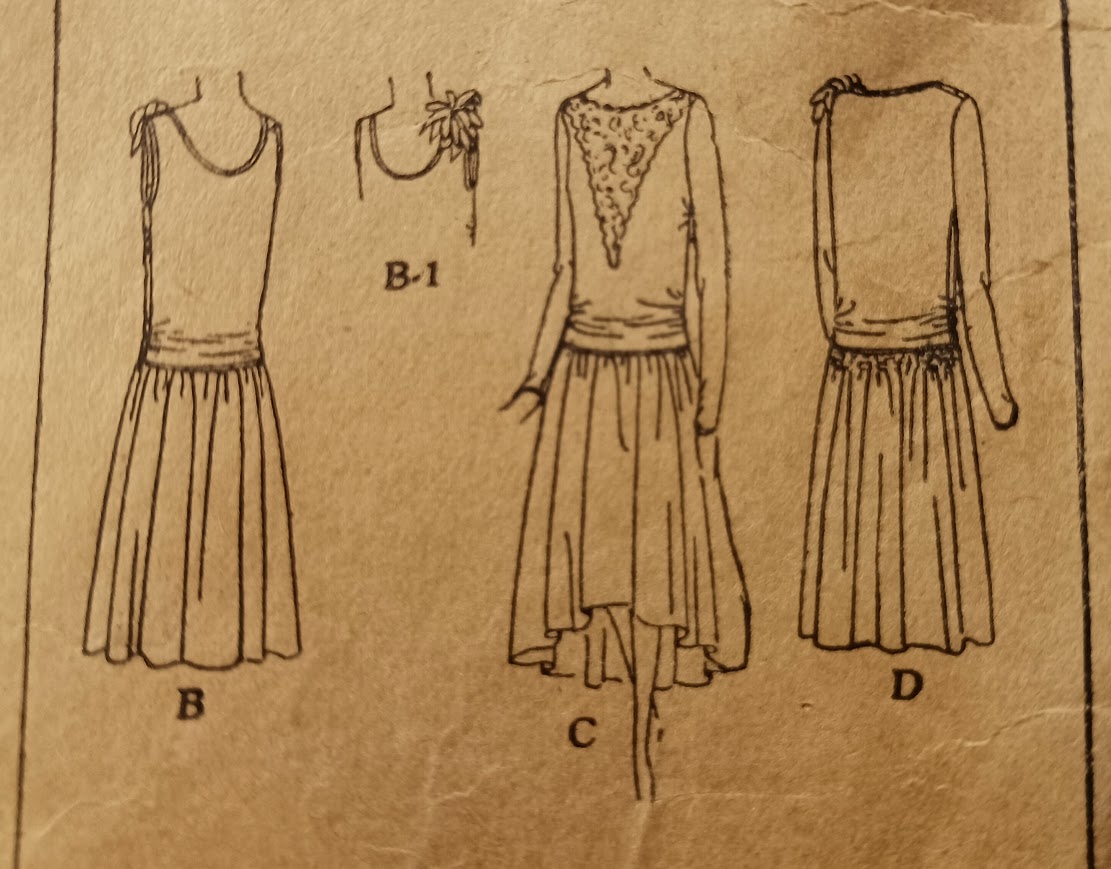 1920s Style Scalloped Hem Party Frock Custom Made in Your Size From a Vintage Pattern 1927