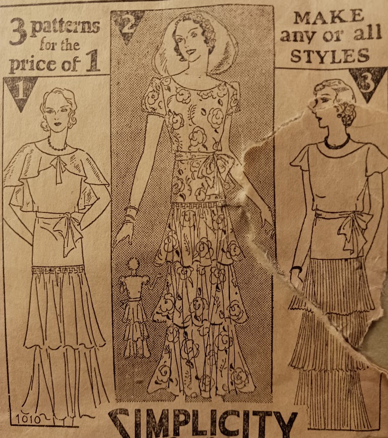 1930s Style Scoop Neck Dance Frock with Capelet and Ruffled Skirt Custom Made in Your Size From a Vintage Pattern 1930