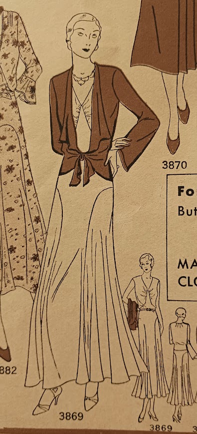 1930s Style 2pc V Neck Sleeveless Dress with Art Deco Seam Details and Over Blouse Custom Made in Your Size From a Vintage Pattern 1931