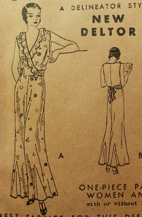 1930s Style Kitchenette Beach Pajamas Pyjamas Custom Made in Your Size From a Vintage Pattern 1931