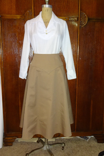 1930s Style Casual Sporty Blouse Skirt or Shorts Set Custom Made in Your Size From a Vintage Pattern 1930