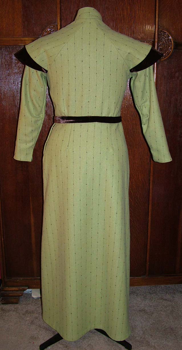 1930s Style Sci Fi Shoulder Dress with Assymetricle Bodice and Slim Skirt Custom Made in Your Size From a Vintage Pattern 1933