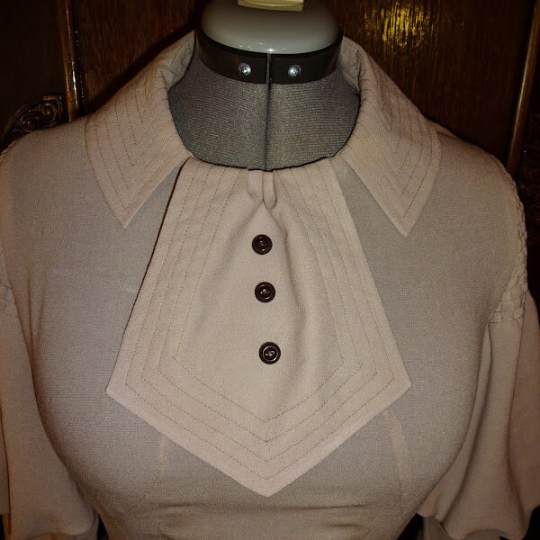 1930s Style Art Deco Blouse with Sleeve and Collar Options Custom Made in Your Size From a Vintage Pattern 1934